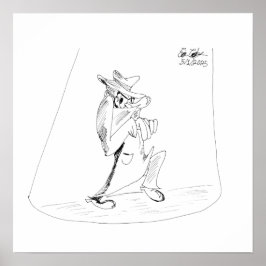 Erica Crooks Comics - sneaky villain man ポスター