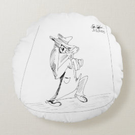 Erica Crooks Comics - sneaky villain man ラウンドクッション