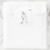 Erica Crooks Comics - sneaky villain man ラウンドシール (バッグ)