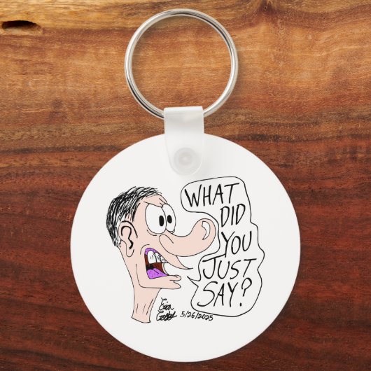 Erica Crooks Comics - What did you just say ? キーホルダー (正面)