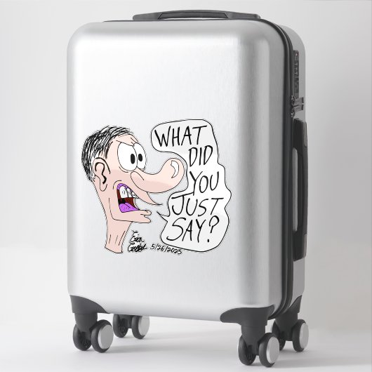 Erica Crooks Comics - What did you just say ? シール (スーツケース)