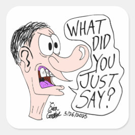 Erica Crooks Comics - What did you just say ? スクエアシール