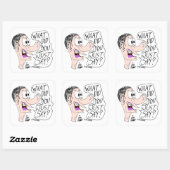 Erica Crooks Comics - What did you just say ? スクエアシール (シート)