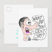 Erica Crooks Comics - What did you just say ? ポストカード (正面/裏面)