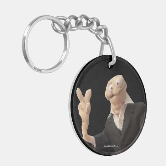 Erica Crooks puppet peace キーホルダー (正面左)