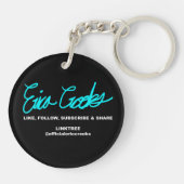 Erica Crooks puppet peace キーホルダー (裏面)