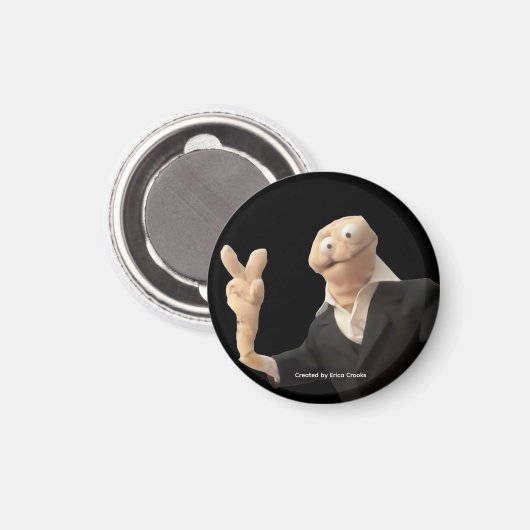 Erica Crooks puppet peace マグネット (正面/裏面)