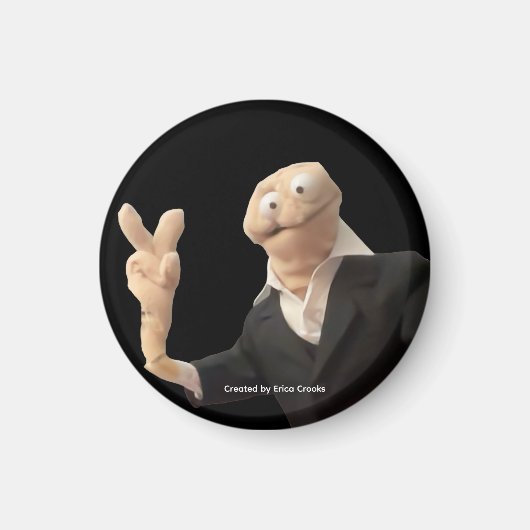 Erica Crooks puppet peace マグネット (正面)