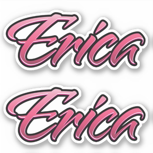 Erica faded pink Aufkleber Sticker Stickerset シール (正面)