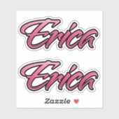Erica faded pink Aufkleber Sticker Stickerset シール (シート)