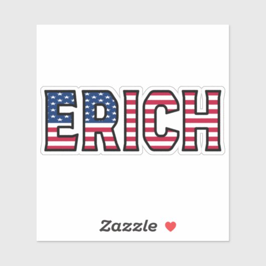 Erich Name Vorname USA Sticker Stickerset シール (シート)