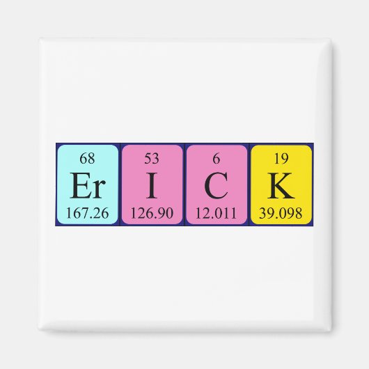 Erick周期表名磁石 マグネット (正面)