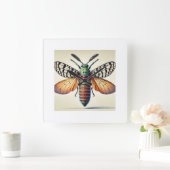 Ericodesma Insect Dorsal View 010824IREF207 - Wate スクエア壁時計 (ホーム)