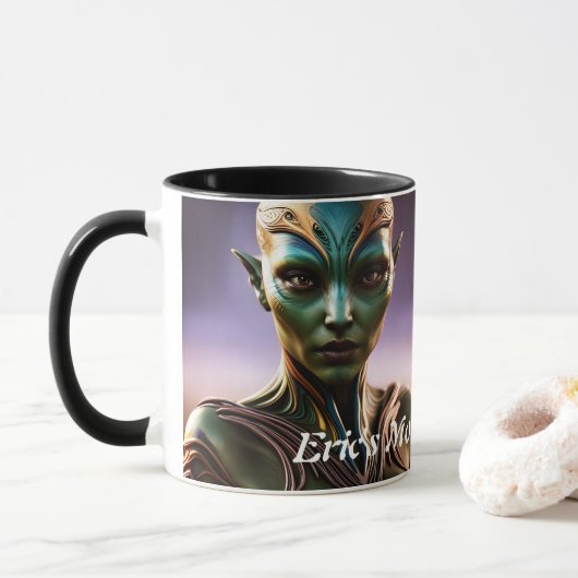 Eric's Morning Caffeineカスタマイズ可パーソナライズされた能 マグカップ (ドーナツ)