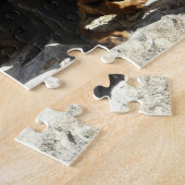 Eridoxのダックスフントのカルマの子犬のパズル ジグソーパズル (側面)