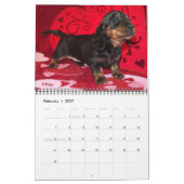 Eridox Dachshunds 2020カレンダー カレンダー (2月 2027)