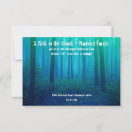Erie Blue Forest - 3x5フォレスト幽霊のよく出る招待状 招待状
