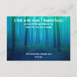 Erie Blue Forest - 3x5フォレスト幽霊のよく出る招待状 招待状
