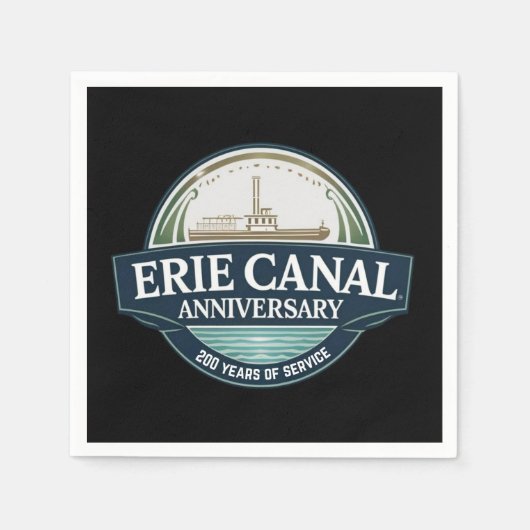 Erie Canal 200th Anniversary スタンダードカクテルナプキン (正面)