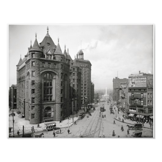 Erie County Savings Bank to Main & Niagara St. 190 フォトプリント (正面)