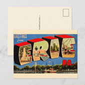 Erie Pennsylvania Greeting Postcard ポストカード (正面/裏面)