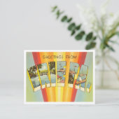 Erie, Pennsylvania Vintage Travelからの挨拶 ポストカード (スタンド正面)