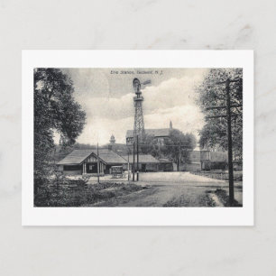 Erie Train Station, Caldwell, New Jerseyヴィンテージ ポストカード