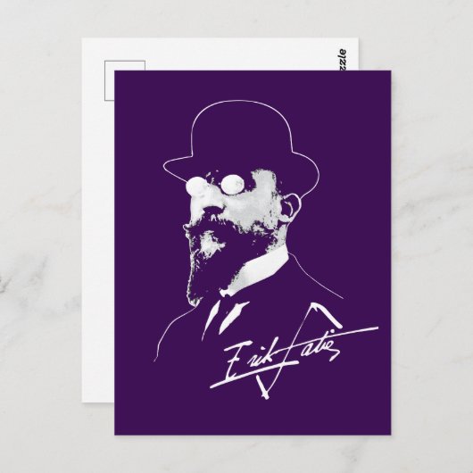 Erik Satie ポストカード (正面/裏面)