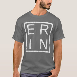 Erin パーソナライズ Erin 名前 女子 女性 Erin レトロ Tシャツ