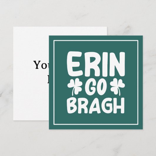 Erin Go Bragh-60850 招待状 (正面/裏面)