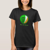 'erin Go Bragh'  Irish Flag With Irish Harp Tシャツ (正面)