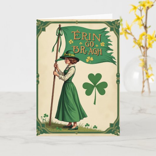 Erin Go Bragh Scene Card カード (黄色い花)
