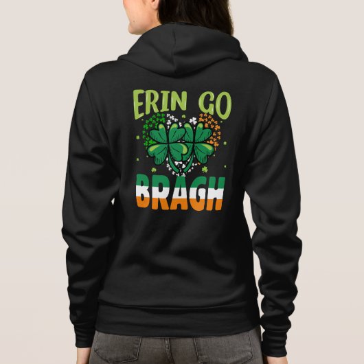 -Erin Go Bragh Shamrock St. Patrick’s Design-60879 パーカ (裏面)