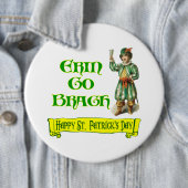 Erin Go Braugh Happy St. Patrick's Day Saying 缶バッジ (インサイチュ)