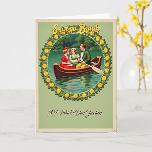 Eringo Bragh St Patricks Day Card カード (黄色い花)