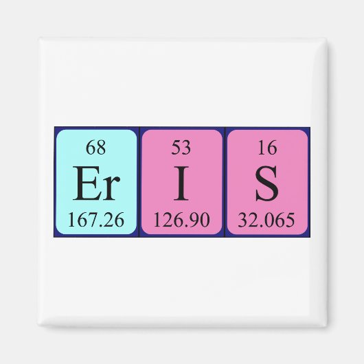 Eris周期表名磁石 マグネット (正面)
