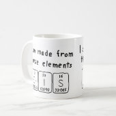 Eris定期テーブル名mag コーヒーマグカップ (正面左)