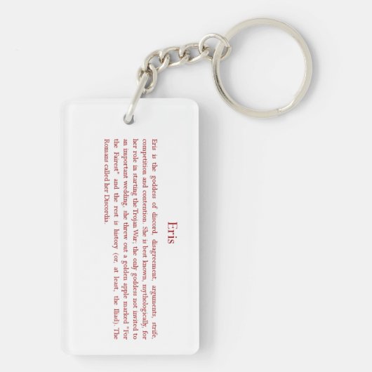 Eris (Discordia) Keychain キーホルダー (裏面)