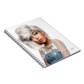 Eris Monei Editorial Portrait – personalized  ノートブック (右側)