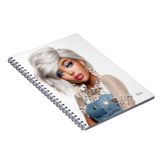 Eris Monei Editorial Portrait – personalized ノートブック (右側)