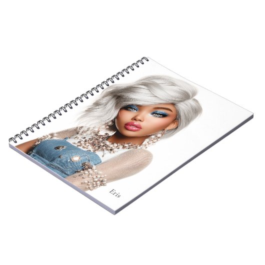Eris Monei Editorial Portrait – personalized  ノートブック (左側)