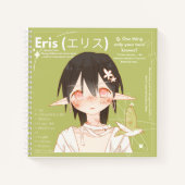 Eris Secret Character Dossier + Lore Sheet ノートブック (正面)