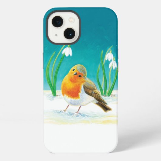 Erithacus rubecula iPhoneケース (裏面)