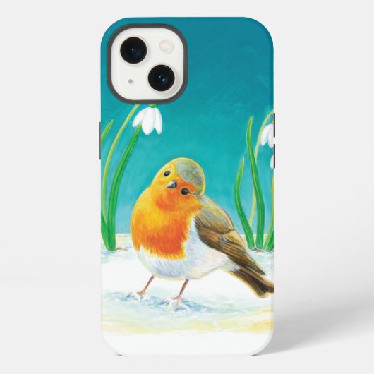 Erithacus rubecula iPhoneケース (裏面)
