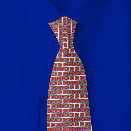 Eritrea Flag Brick Pattern ネクタイ