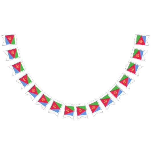 Eritrea Flag Emblem バンティングフラッグ (全)