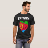 Eritrea Flag Holiday Eritrea Heart Eritrean Flag Tシャツ (正面フル)