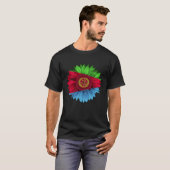 Eritrea Flag Sunflower Eritrean Roots Proud Patrio Tシャツ (正面フル)