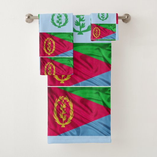 Eritrea oldおよびNewフラグ バスタオルセット (インサイチュ)