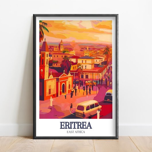 Eritrea Poster - Asmara Street Print - Asmara Wall ポスター